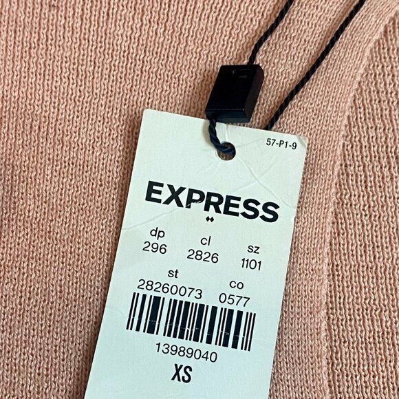 *NWT* Blush Pink Keyhole Neck Sleeveless Knit Semi-Crop Sweater Top - Size XS - Picture 10 of 16